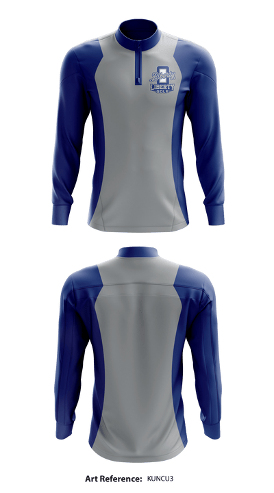 Liberty High School Golf 25015869 Quarter Zip Jacket - 1