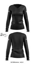 2nd platoon 93928101 Women's Long Sleeve V-neck Shirt - 1