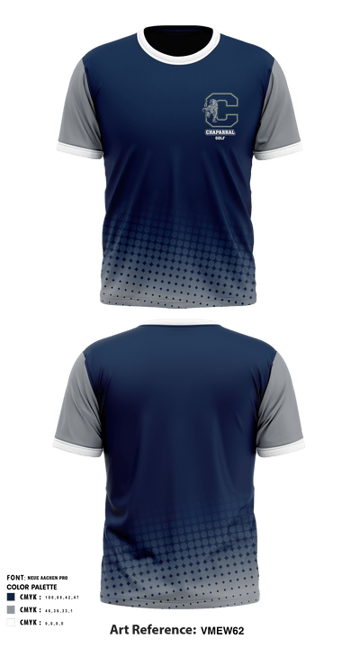 Chaparral High School Golf 95142666 Short Sleeve Performance Shirt - 1