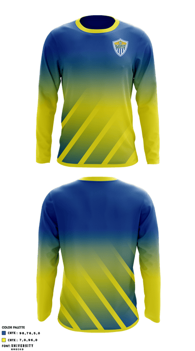 Oldsmar Soccer Club 3597339 Long Sleeve Performance Shirt - 1