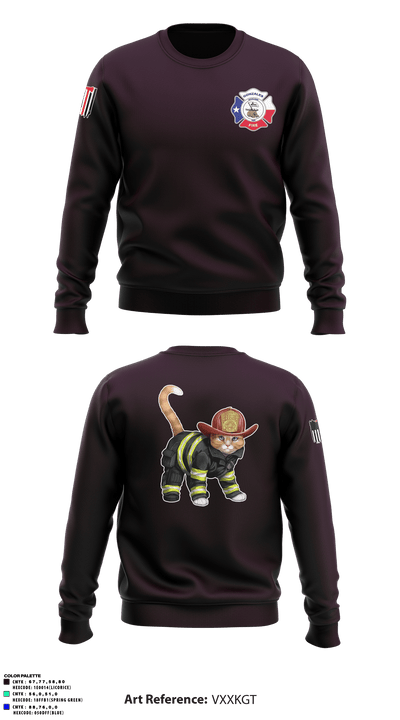 C-Shift Cool Cats 12896610 Crew Neck Sweatshirt - 1