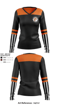Edwardsville High School Field Hockey 2485341 Women's Long Sleeve V-neck Shirt - 1