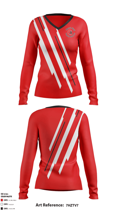 Mount Sinai Youth Soccer 74175988 Women's Long Sleeve V-neck Shirt - 1