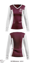 Concord High School Cheer 35438059 Women's Long Sleeve V-neck Shirt - 1