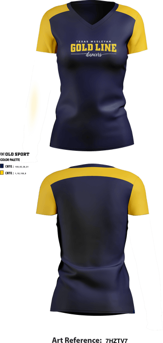 Women's Short Sleeve Vneck Shirt, Texas Wesleyan University Dance, School Spirit Store, Teamtime, Team time, sublimation, custom sports apparel, team uniforms, spirit wear, spiritwear, sports uniforms, custom shirts, team store, custom team store, fundraiser sports, apparel fundraiser