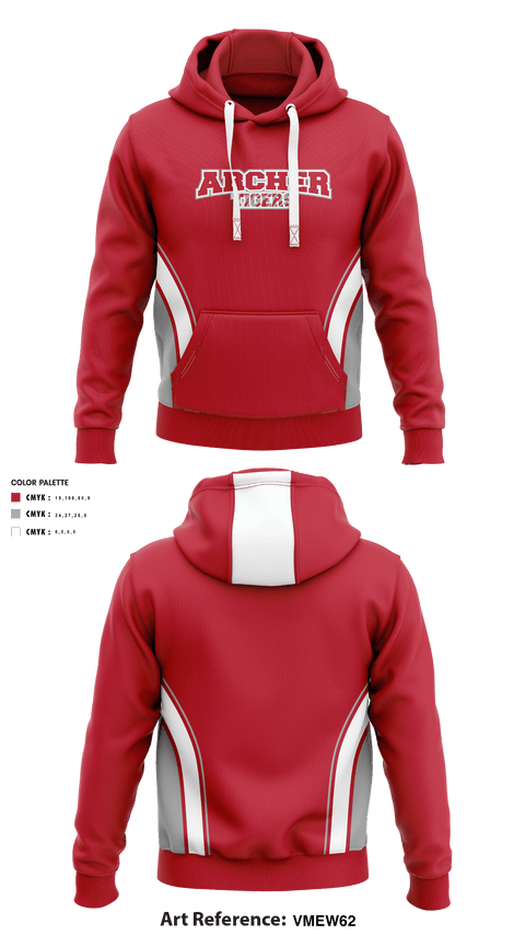 Hoodie, Archer Athletic Association, School Spirit Store, Teamtime, Team time, sublimation, custom sports apparel, team uniforms, spirit wear, spiritwear, sports uniforms, custom shirts, team store, custom team store, fundraiser sports, apparel fundraiser