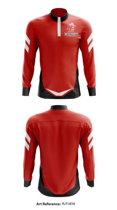 Boyd County Golf 22778362 Quarter Zip Jacket - 1