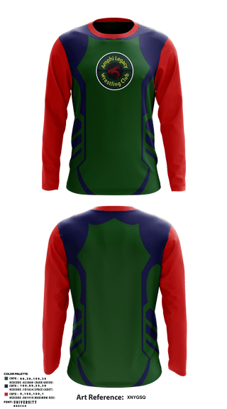 Long Sleeve Performance Shirt, Amphi Legacy Wrestling Club, Wrestling, Teamtime, Team time, sublimation, custom sports apparel, team uniforms, spirit wear, spiritwear, sports uniforms, custom shirts, team store, custom team store, fundraiser sports, apparel fundraiser
