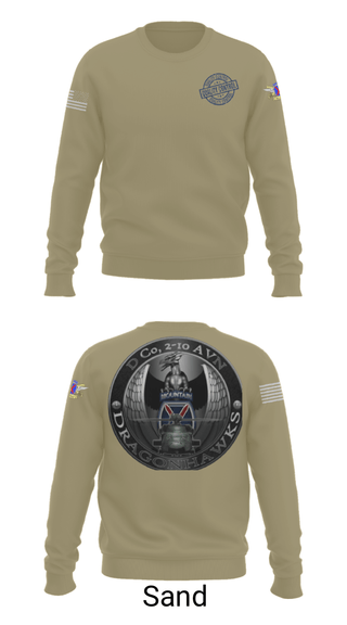 Crew Neck Sweatshirt, , Army, Teamtime, Team time, sublimation, custom sports apparel, team uniforms, spirit wear, spiritwear, sports uniforms, custom shirts, team store, custom team store, fundraiser sports, apparel fundraiser