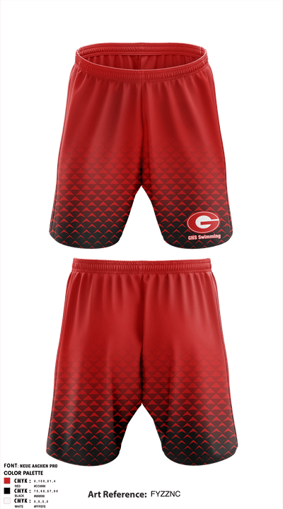 GHS Swimming 23738649 Athletic Shorts With Pockets - 2