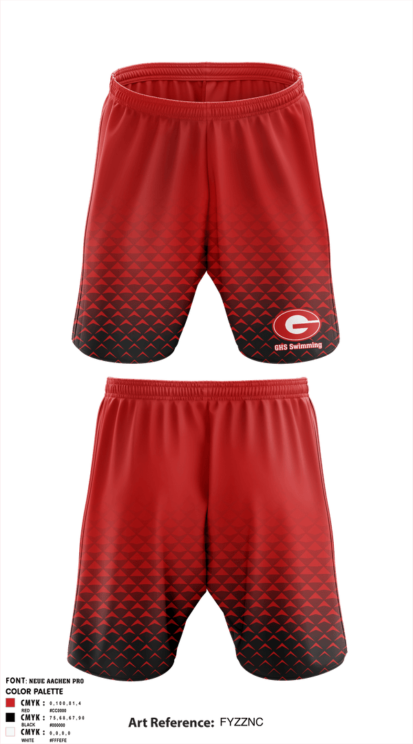 Athletic Shorts With Pockets, GHS Swimming, Swimming, Teamtime, Team time, sublimation, custom sports apparel, team uniforms, spirit wear, spiritwear, sports uniforms, custom shirts, team store, custom team store, fundraiser sports, apparel fundraiser