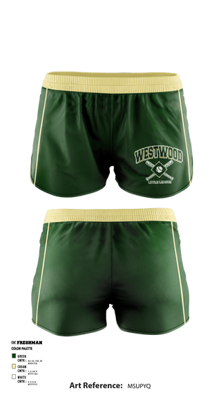 Women's Shorts, Westwood Little League, Baseball, Teamtime, Team time, sublimation, custom sports apparel, team uniforms, spirit wear, spiritwear, sports uniforms, custom shirts, team store, custom team store, fundraiser sports, apparel fundraiser