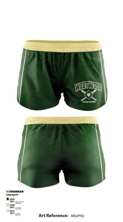 Westwood Little League 75796553 Women's Shorts - 1