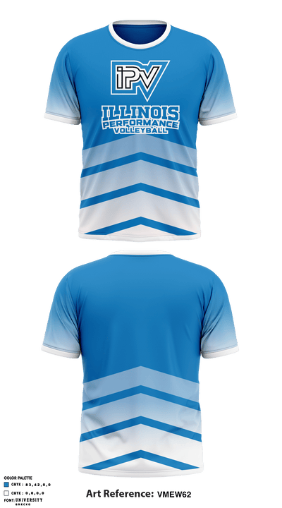 Illinois Performance Volleyball 65801807 Short Sleeve Performance Shirt - 1