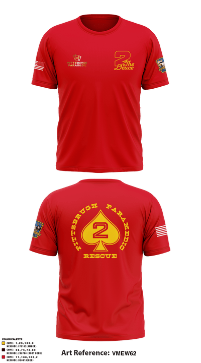 Pittsburgh EMS Medic 2 92160819 Short Sleeve Performance Shirt - 3