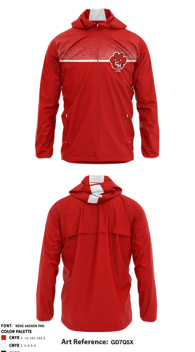 Colleyville Heritage High School Cheer 64869886 Windbreaker - 3