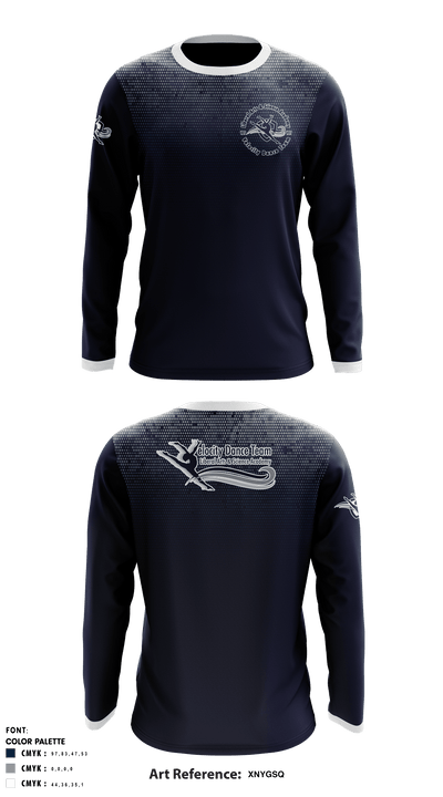 Velocity Dance Team 59959409 Long Sleeve Performance Shirt - 1