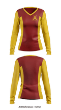 Arlington High School Cheer 94877898 Women's Long Sleeve V-neck Shirt - 1