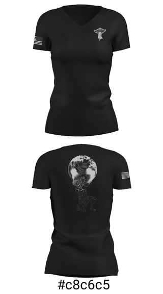 Women's Short Sleeve Vneck Shirt, , Air Force, Teamtime, Team time, sublimation, custom sports apparel, team uniforms, spirit wear, spiritwear, sports uniforms, custom shirts, team store, custom team store, fundraiser sports, apparel fundraiser