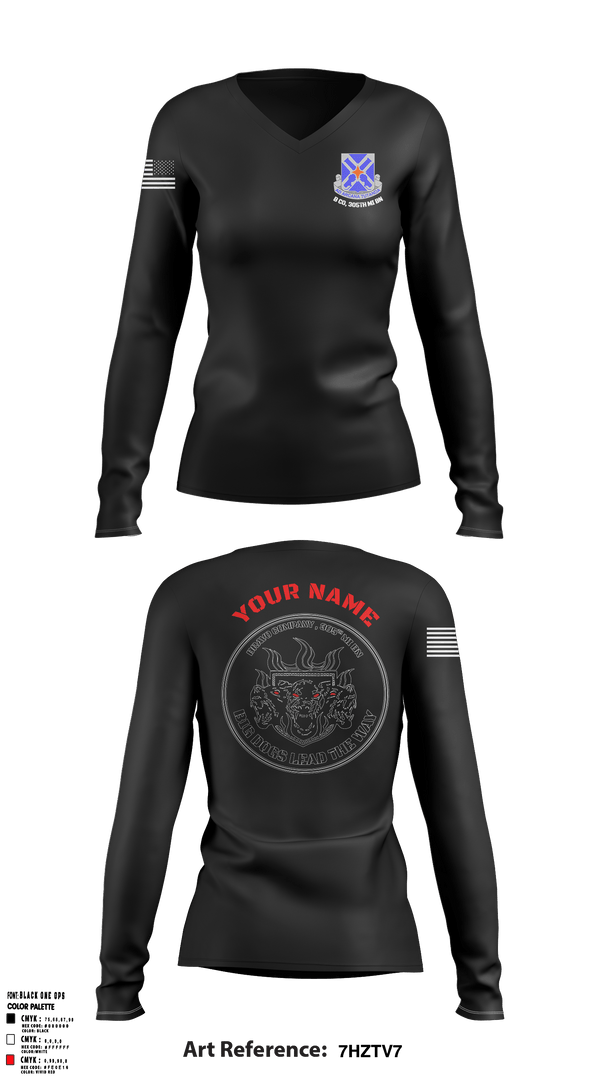 Women's Long Sleeve Vneck Shirt, , Army, Teamtime, Team time, sublimation, custom sports apparel, team uniforms, spirit wear, spiritwear, sports uniforms, custom shirts, team store, custom team store, fundraiser sports, apparel fundraiser