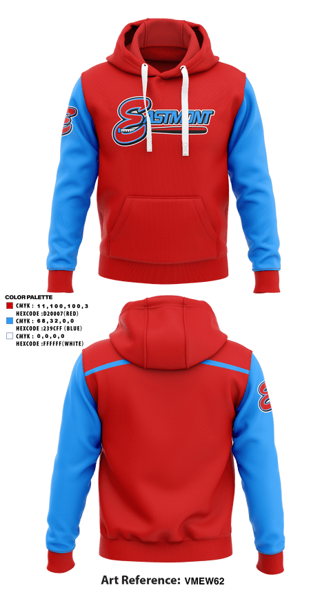 Hoodie, Eastmont Youth Baseball, Baseball, Teamtime, Team time, sublimation, custom sports apparel, team uniforms, spirit wear, spiritwear, sports uniforms, custom shirts, team store, custom team store, fundraiser sports, apparel fundraiser
