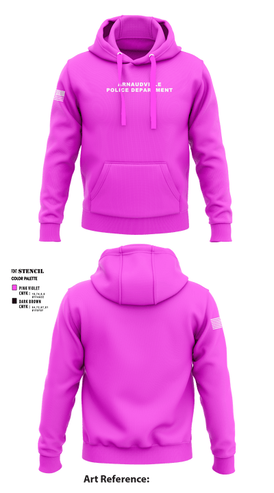 Arnaudville Police Department 19047402 Hoodie - 1