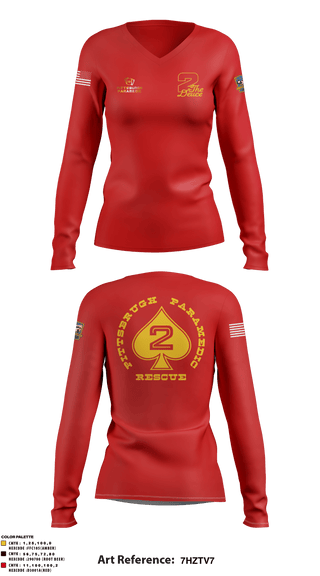 Women's Long Sleeve Vneck Shirt, , Fire Department, Teamtime, Team time, sublimation, custom sports apparel, team uniforms, spirit wear, spiritwear, sports uniforms, custom shirts, team store, custom team store, fundraiser sports, apparel fundraiser