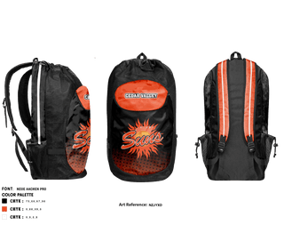 Gear Bag, Cedar Valley College Basketball, Women's Basketball, Teamtime, Team time, sublimation, custom sports apparel, team uniforms, spirit wear, spiritwear, sports uniforms, custom shirts, team store, custom team store, fundraiser sports, apparel fundraiser