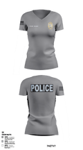 Church Point Police 92600366 Women's Short Sleeve V-neck Shirt - 2