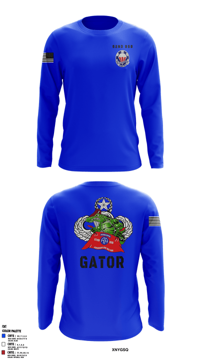 82nd BSB 82nd ABN DIV 96465842 Long Sleeve Performance Shirt - 2