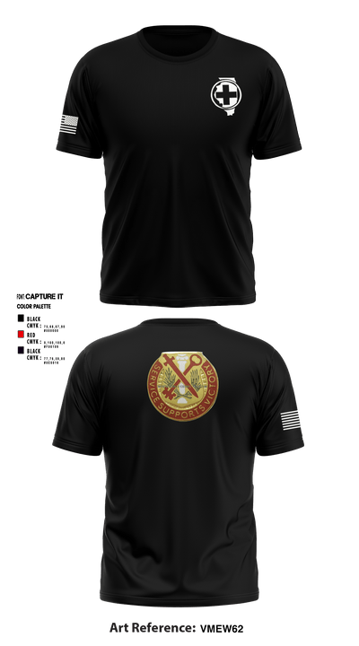 HHC 634th BSB 93326956 Short Sleeve Performance Shirt - 2