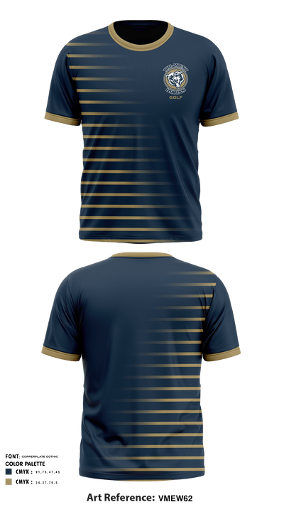 Tri-West High School Golf 24318444 Short Sleeve Performance Shirt - 1