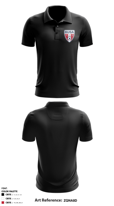 BUSA 13833283 Short Sleeve Performance Polo - 5