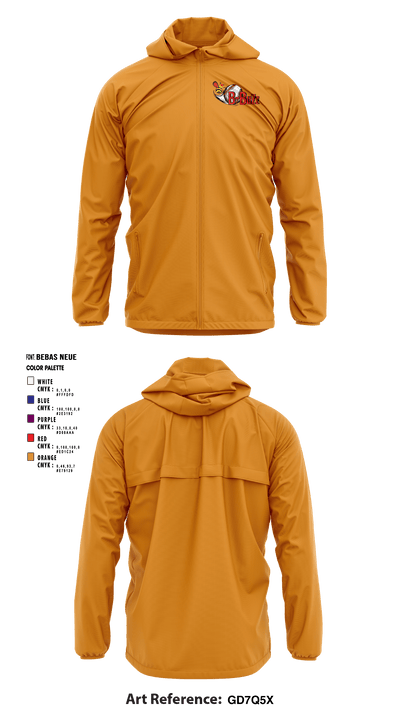 B Buzz Baseball League 70409945 Windbreaker - 6