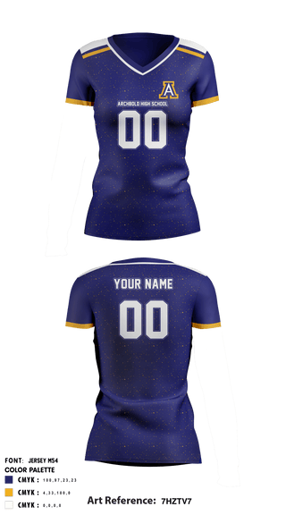 Women's Short Sleeve Vneck Shirt, Archbold High School Women's Volleyball, Women's Volleyball, Teamtime, Team time, sublimation, custom sports apparel, team uniforms, spirit wear, spiritwear, sports uniforms, custom shirts, team store, custom team store, fundraiser sports, apparel fundraiser