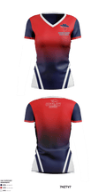 Saugerties Outlaws Youth Cheer 64678196 Women's Short Sleeve V-neck Shirt - 2