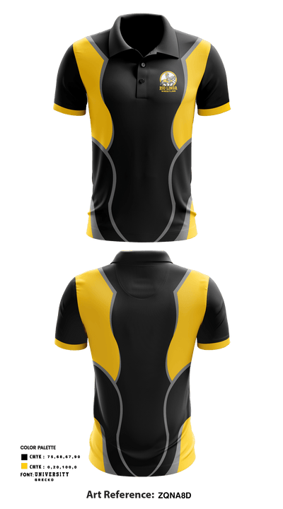 Rio Linda High School Wrestling 69384495 Short Sleeve Performance Polo - 1