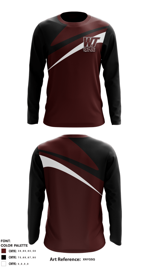 Long Sleeve Performance Shirt, West Texas A&M Buffaloes, Football, Teamtime, Team time, sublimation, custom sports apparel, team uniforms, spirit wear, spiritwear, sports uniforms, custom shirts, team store, custom team store, fundraiser sports, apparel fundraiser