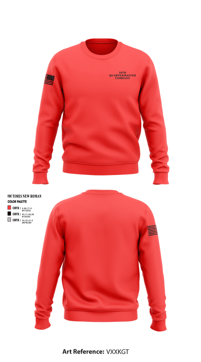 54th Quartermaster Company 58490528 Crew Neck Sweatshirt - 1