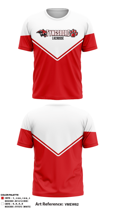 Tyngsboro Youth Lacrosse 56353565 Short Sleeve Performance Shirt - 1