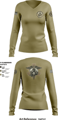 LMPD HSO TACMED 54774213 Women's Long Sleeve V-neck Shirt - 7