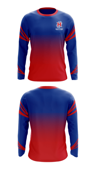 Hartford Junior High School Cheer 16083754 Long Sleeve Performance Shirt - 1