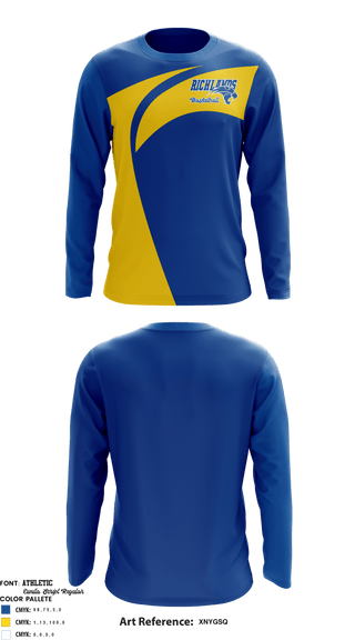 Long Sleeve Performance Shirt, Richland Youth Basketball, Men's Basketball, Teamtime, Team time, sublimation, custom sports apparel, team uniforms, spirit wear, spiritwear, sports uniforms, custom shirts, team store, custom team store, fundraiser sports, apparel fundraiser