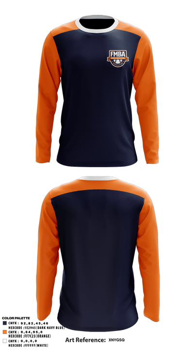 Foothills Minor Ball Association 78856127 Long Sleeve Performance Shirt - 2