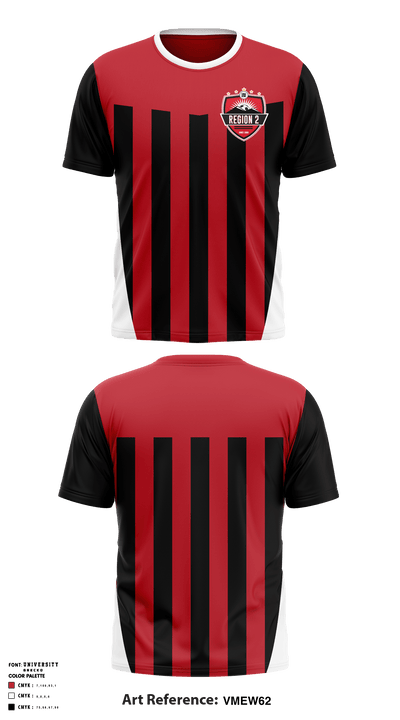 Ayso Region 2 Soccer Club 89243743 Short Sleeve Performance Shirt - 1