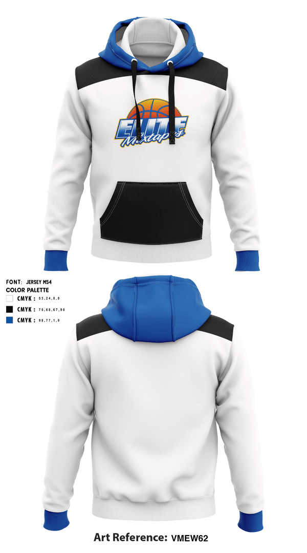 Hoodie, Elite Mixtapes, Men's Basketball, Teamtime, Team time, sublimation, custom sports apparel, team uniforms, spirit wear, spiritwear, sports uniforms, custom shirts, team store, custom team store, fundraiser sports, apparel fundraiser