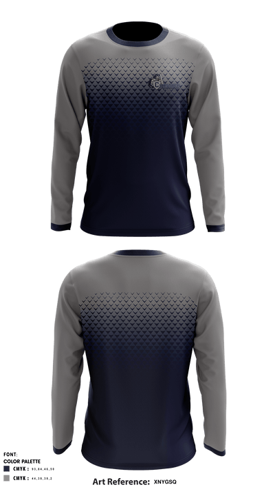 Concordia Lutheran High School Swimming 4596387 Long Sleeve Performance Shirt - 1