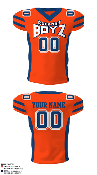 Football Jersey, RockOut BOYZ, Football, Teamtime, Team time, sublimation, custom sports apparel, team uniforms, spirit wear, spiritwear, sports uniforms, custom shirts, team store, custom team store, fundraiser sports, apparel fundraiser