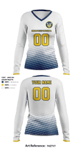 Moreno Valley High School Women's Volleyball 2791707 Women's Long Sleeve V-neck Shirt - 2