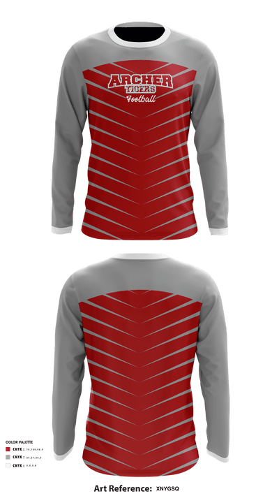 Archer Athletic Association 85302557 Long Sleeve Performance Shirt - 9